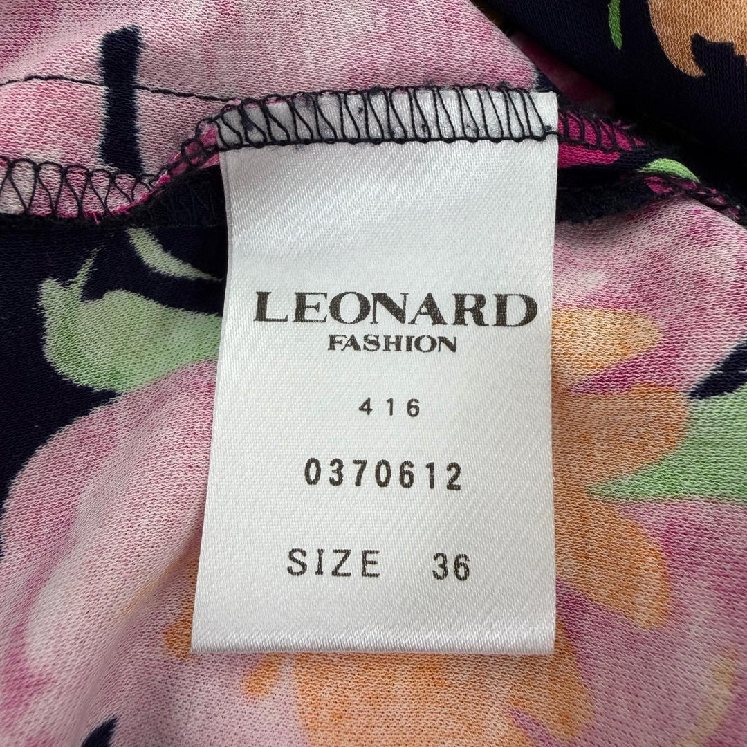 Pristine LEONARD FASHION one piece Floral design sleeveless multicolor Women 36