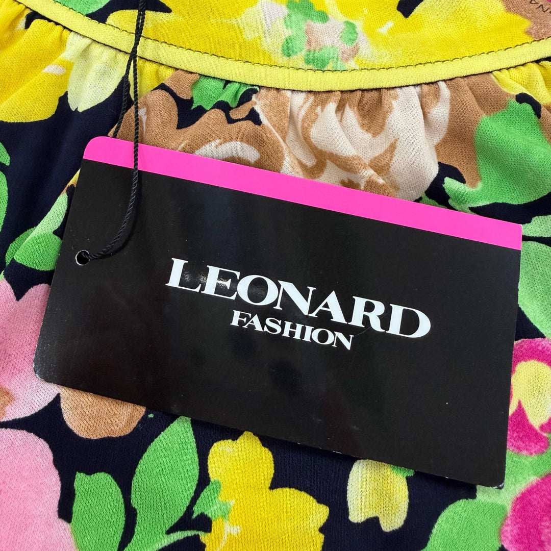 Pristine LEONARD FASHION one piece Floral design sleeveless multicolor Women 36