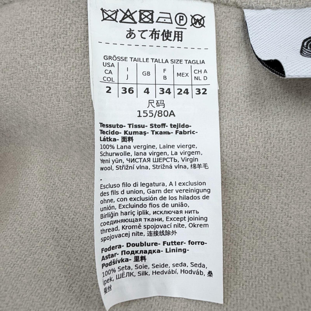 Excellent S MaxMara DESIGN FOR EASY LIVING coat POLDO wool Women 36 901609236