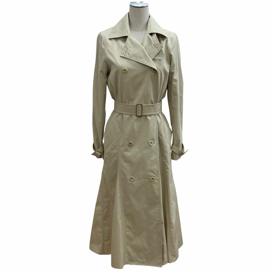 Excellent Max Mara trench coat beige cotton Women 36 23112101326