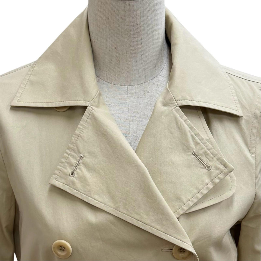 Excellent Max Mara trench coat beige cotton Women 36 23112101326