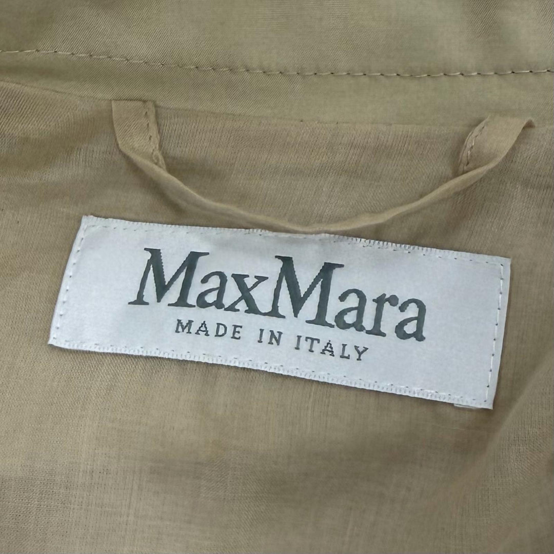 Excellent Max Mara trench coat beige cotton Women 36 23112101326