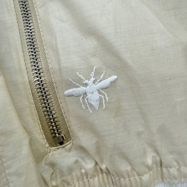 Pristine Dior HOMME Stajan BEE embroidered lightweight bomber jacket beige