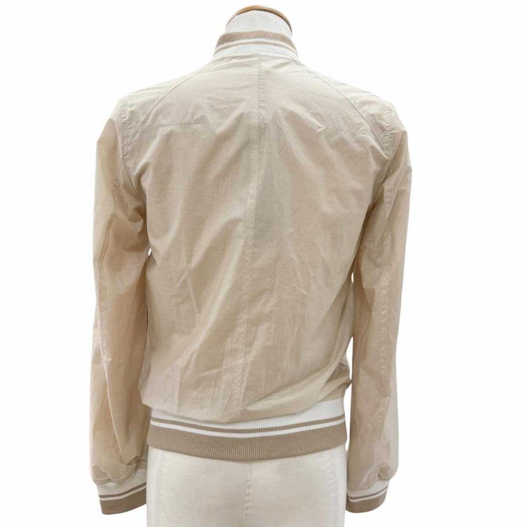 Pristine Dior HOMME Stajan BEE embroidered lightweight bomber jacket beige