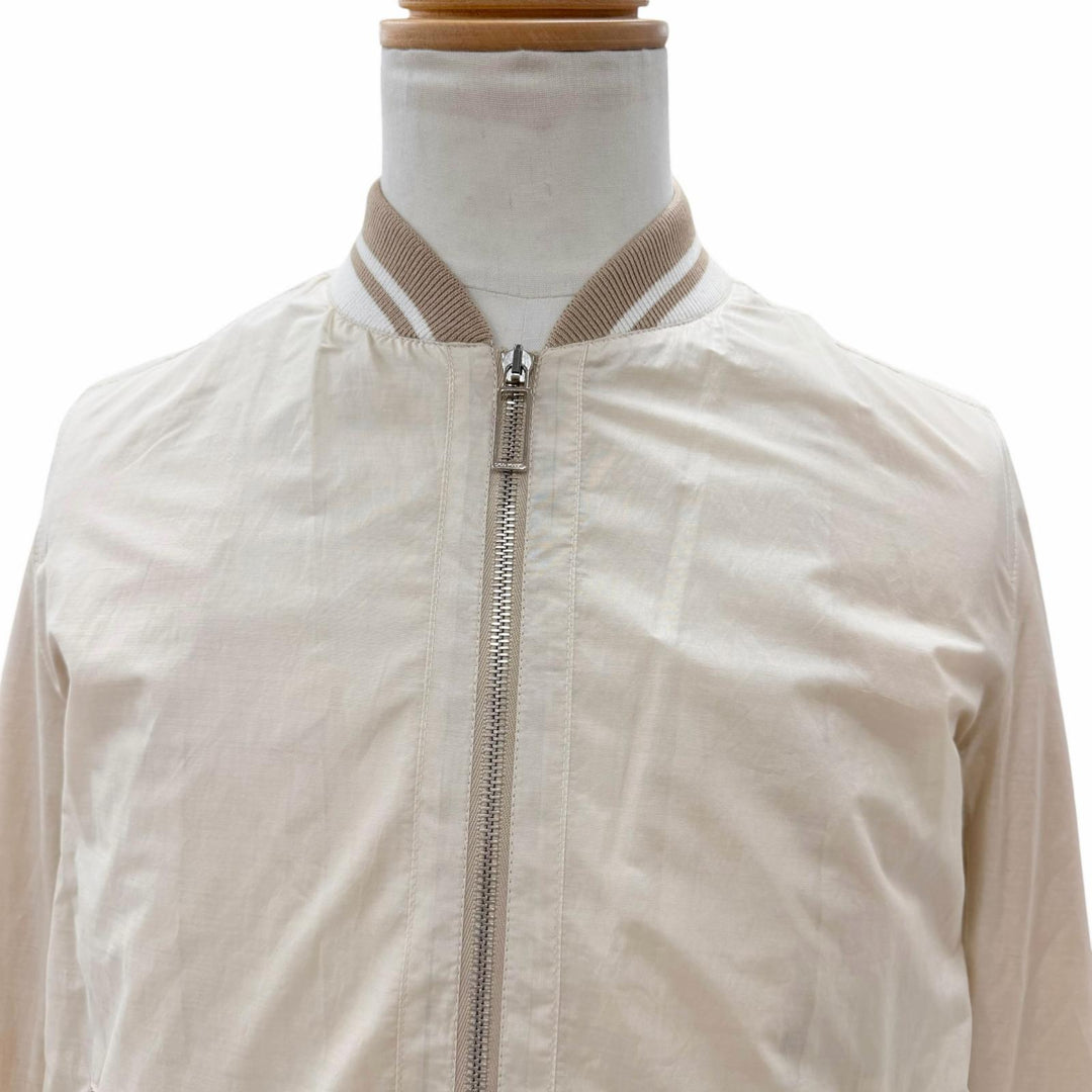 Pristine Dior HOMME Stajan BEE embroidered lightweight bomber jacket beige