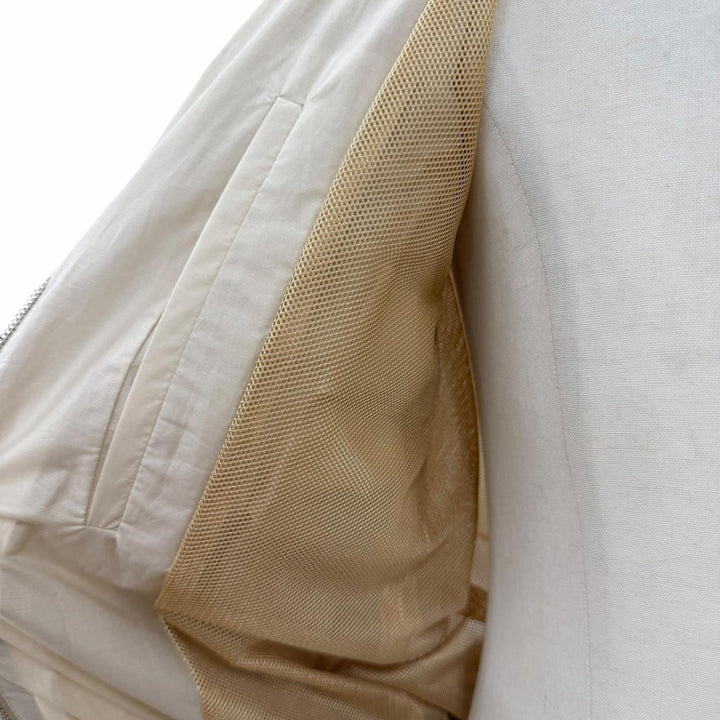 Pristine Dior HOMME Stajan BEE embroidered lightweight bomber jacket beige