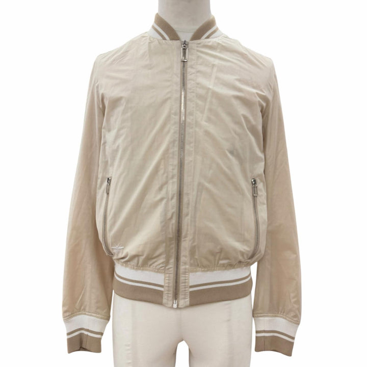 Pristine Dior HOMME Stajan BEE embroidered lightweight bomber jacket beige