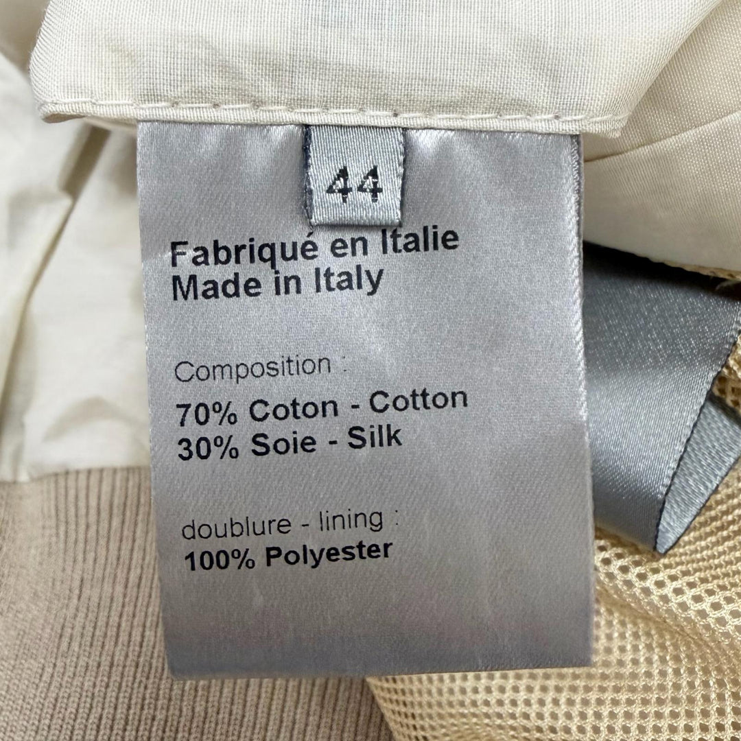 Pristine Dior HOMME Stajan BEE embroidered lightweight bomber jacket beige
