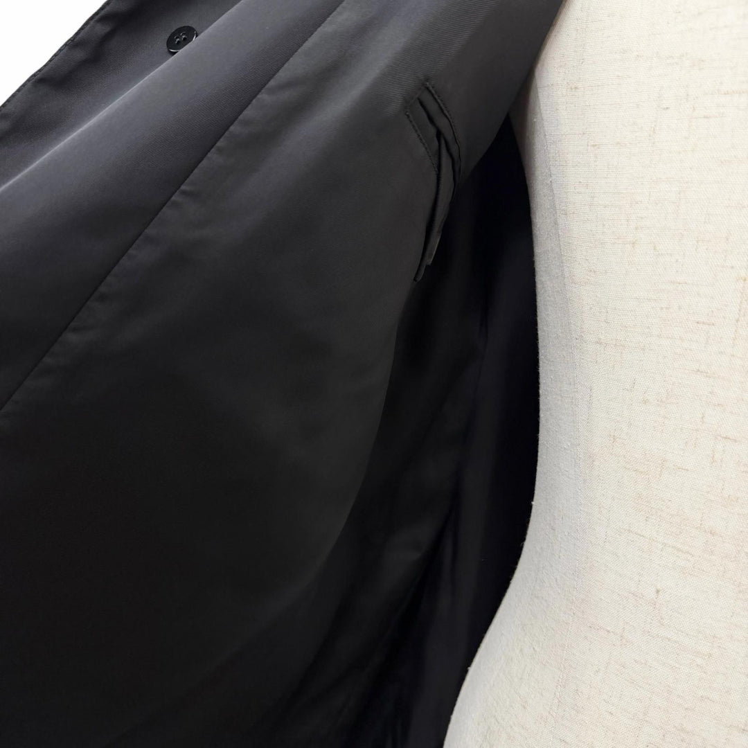 Excellent PRADA coat Re-Nylon Triangle Logo Pouch Included black