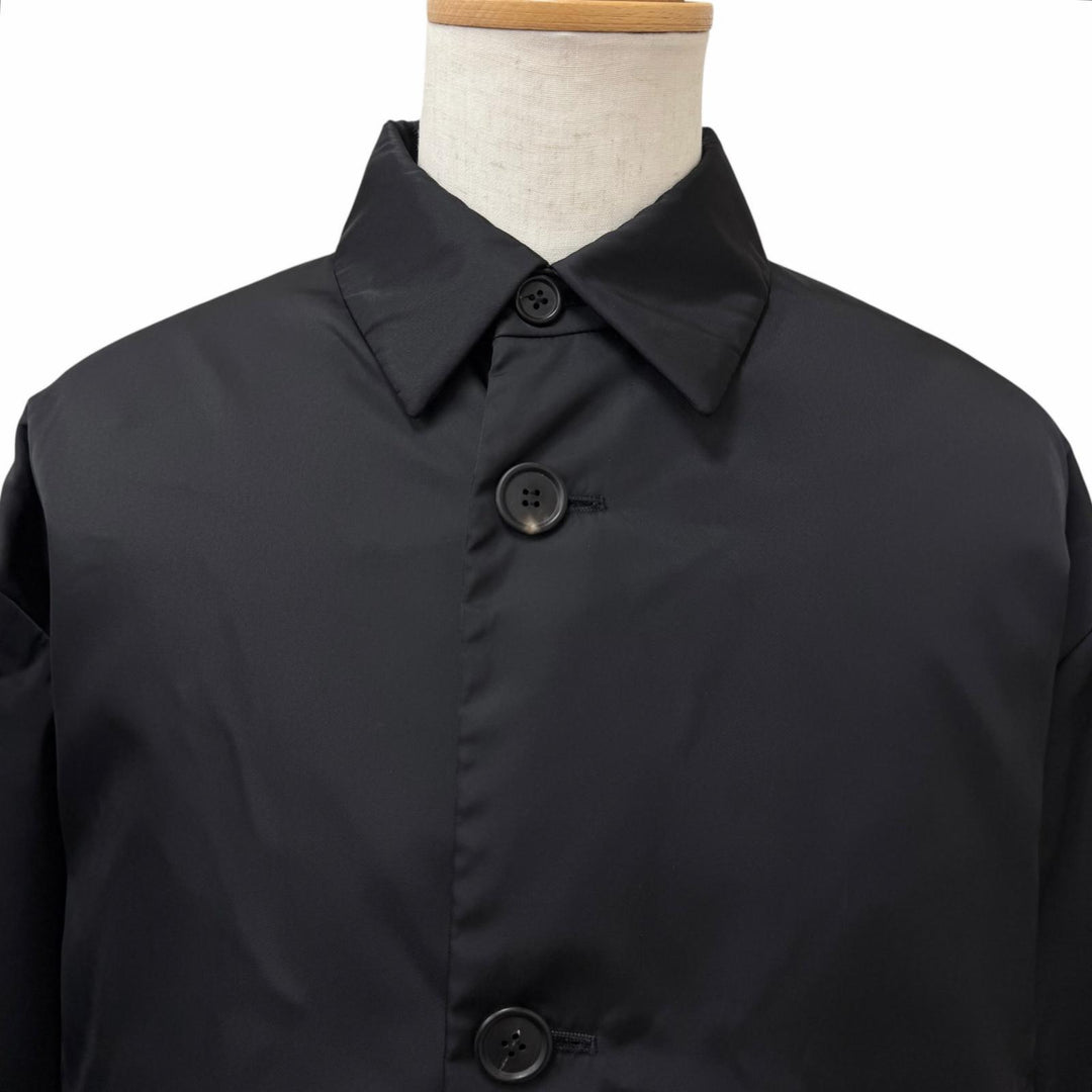 Excellent PRADA coat Re-Nylon Triangle Logo Pouch Included black
