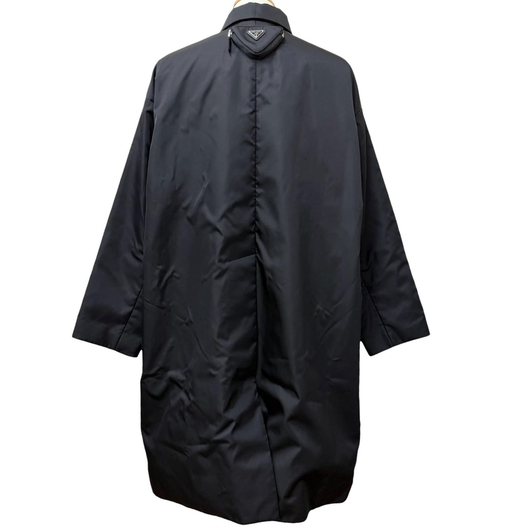 Excellent PRADA coat Re-Nylon Triangle Logo Pouch Included black