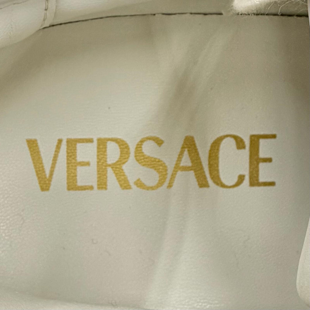Pristine VERSACE sneakers Greca Jacquard V Canvas Navy canvas Women 38 1013568