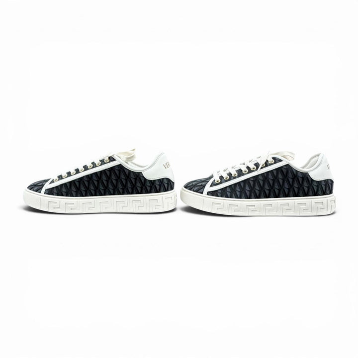 Pristine VERSACE sneakers Greca Jacquard V Canvas Navy canvas Women 38 1013568