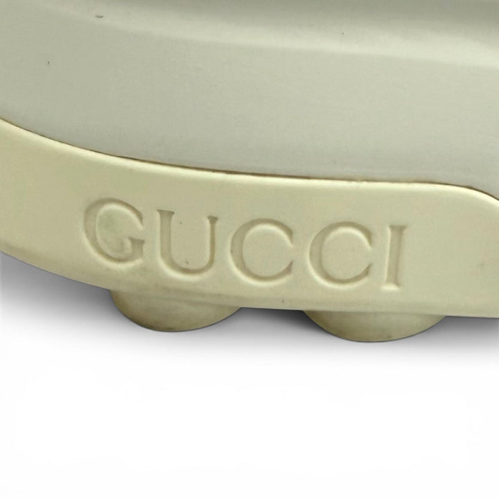 Great GUCCI sneakers tennis 1977 Platform with logo white GG canvas 36.5 746767