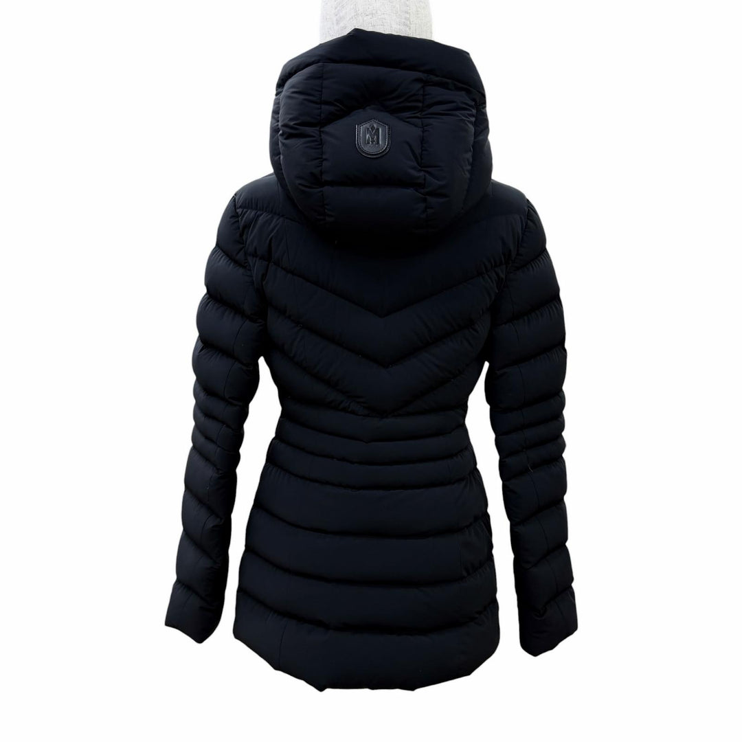 Great MACKAGE down coat PATSY-NFR Logo leather patch, black XS 5880000848