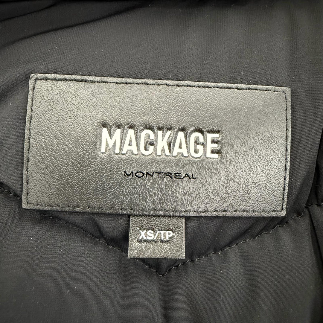 Great MACKAGE down coat PATSY-NFR Logo leather patch, black XS 5880000848