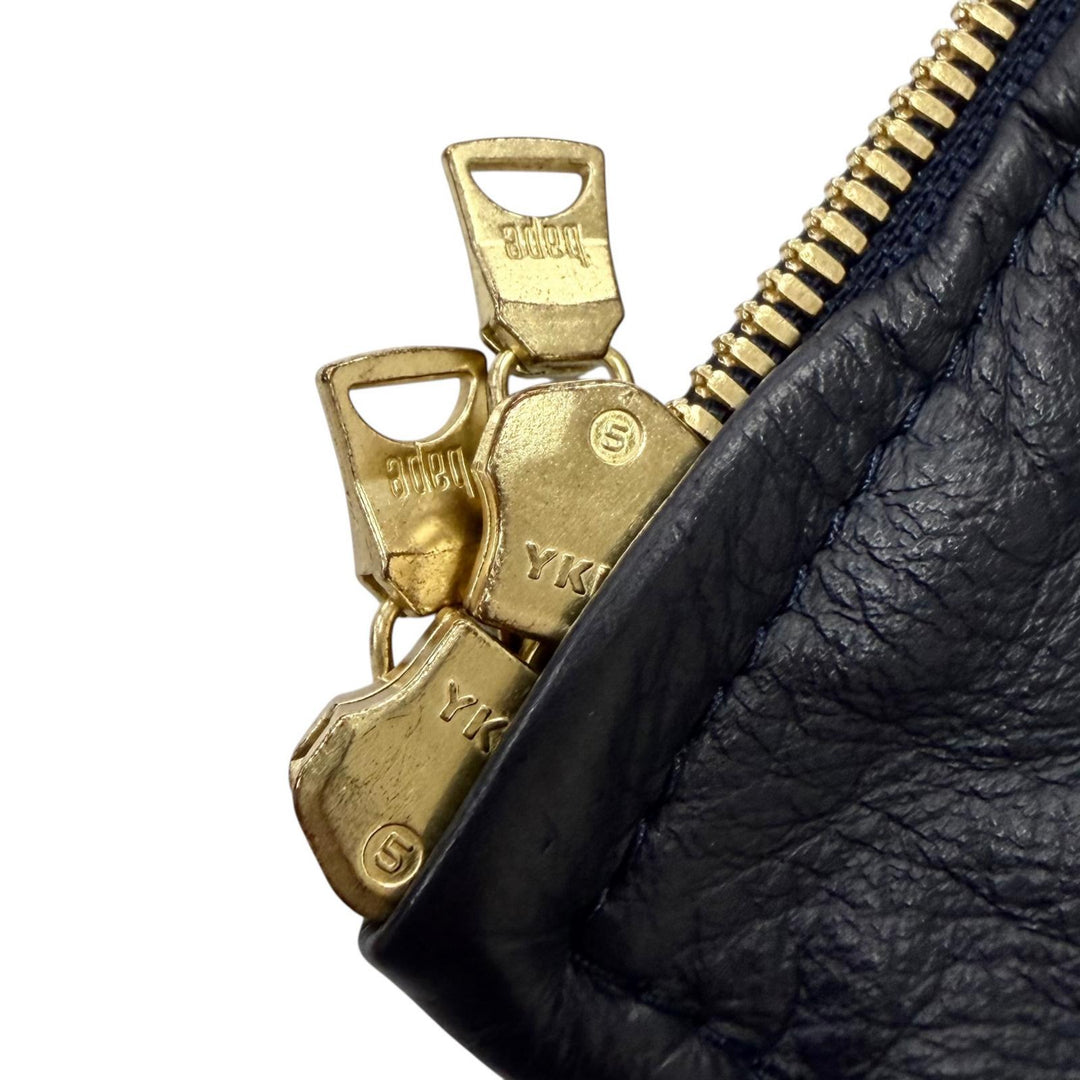 Great A BATHING APE leather jacket LEATHER SHARK HOODIE JACKET Shark Hoodie