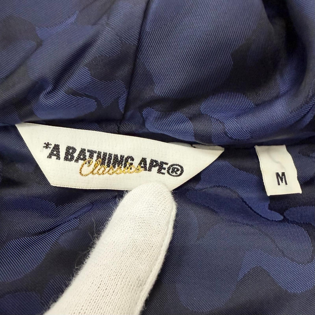 Great A BATHING APE leather jacket LEATHER SHARK HOODIE JACKET Shark Hoodie