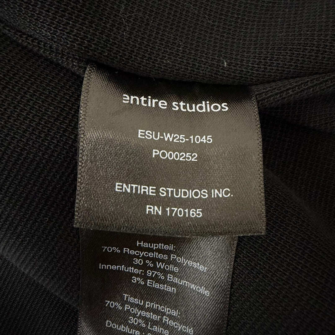 Great ENTIRE STUDIOS Jacket EF JACKET Bore fleece black recycled polyester
