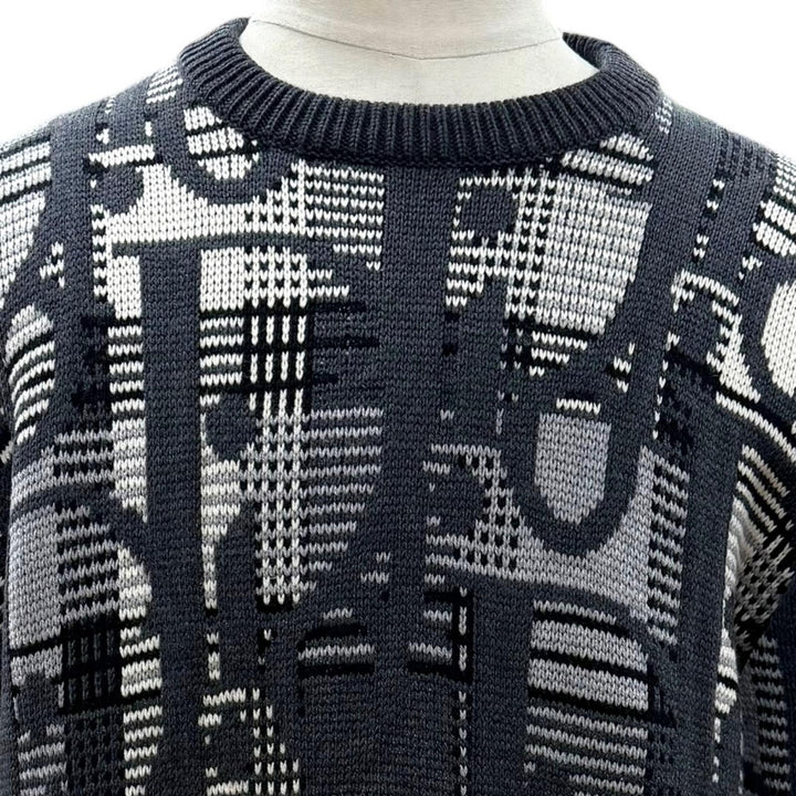 Excellent DIOR sweater gray wool mens L 213M658AT377