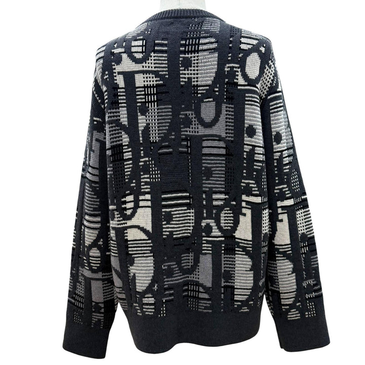 Excellent DIOR sweater gray wool mens L 213M658AT377