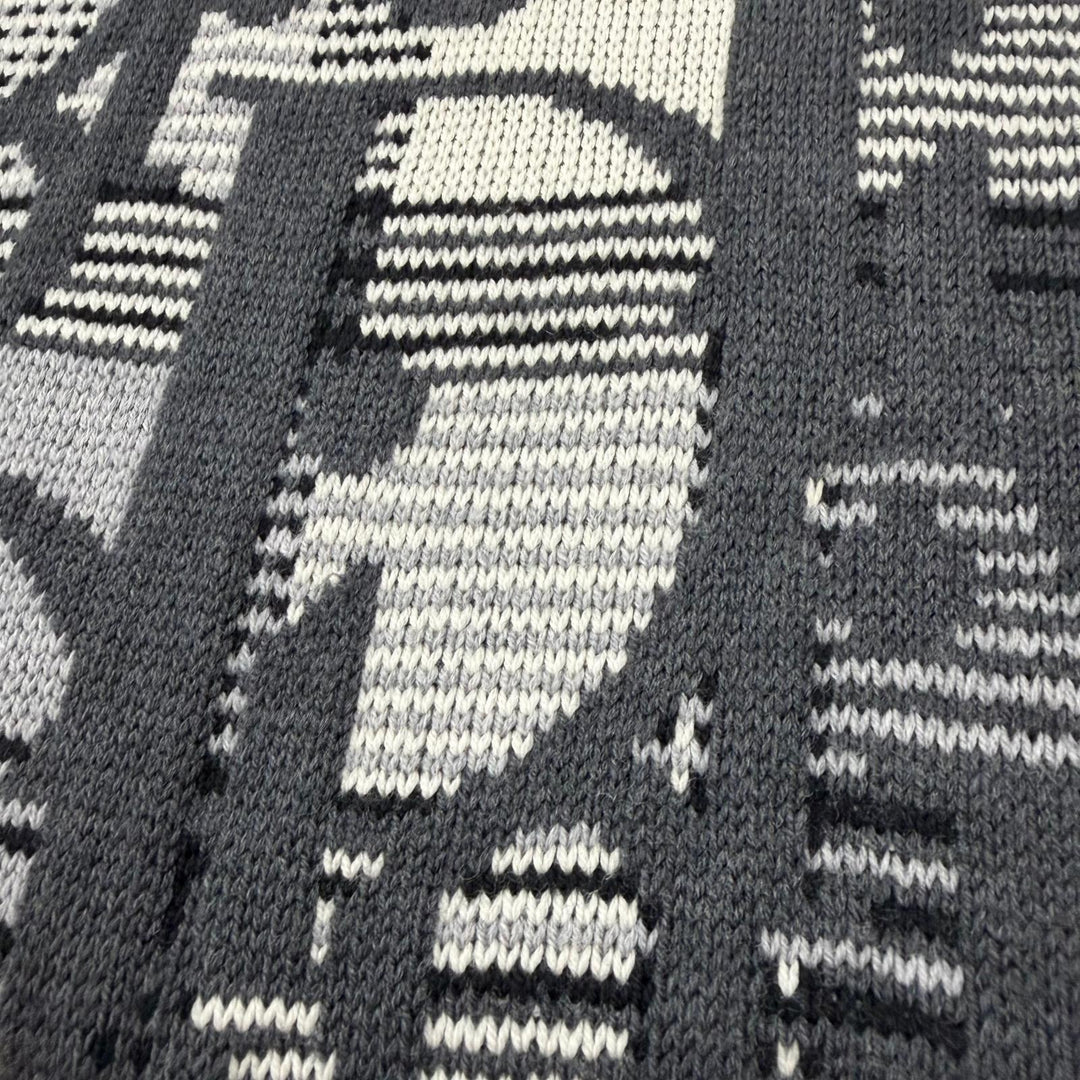 Excellent DIOR sweater gray wool mens L 213M658AT377
