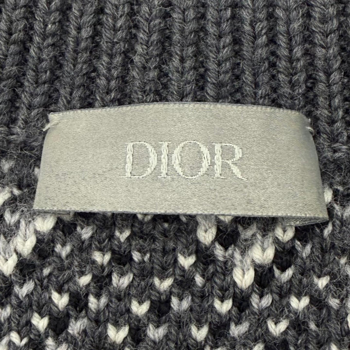 Excellent DIOR sweater gray wool mens L 213M658AT377