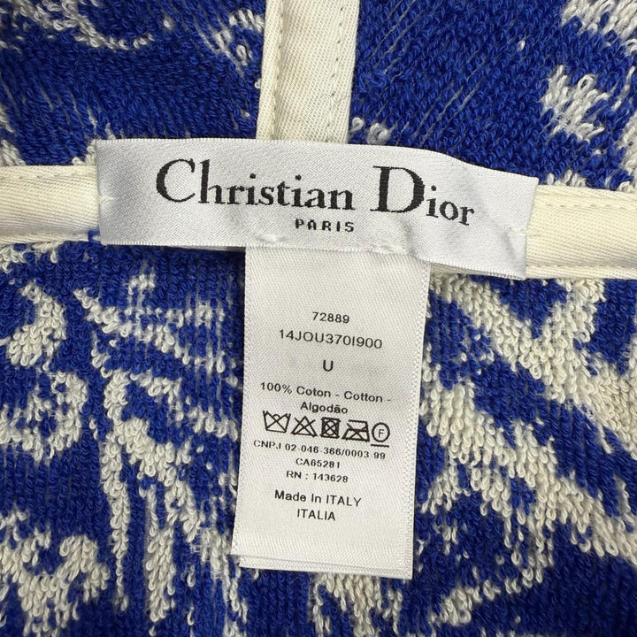 Excellent Christian Dior poncho Toile de Jui Hooded bathrobe cotton 14JOU370I900