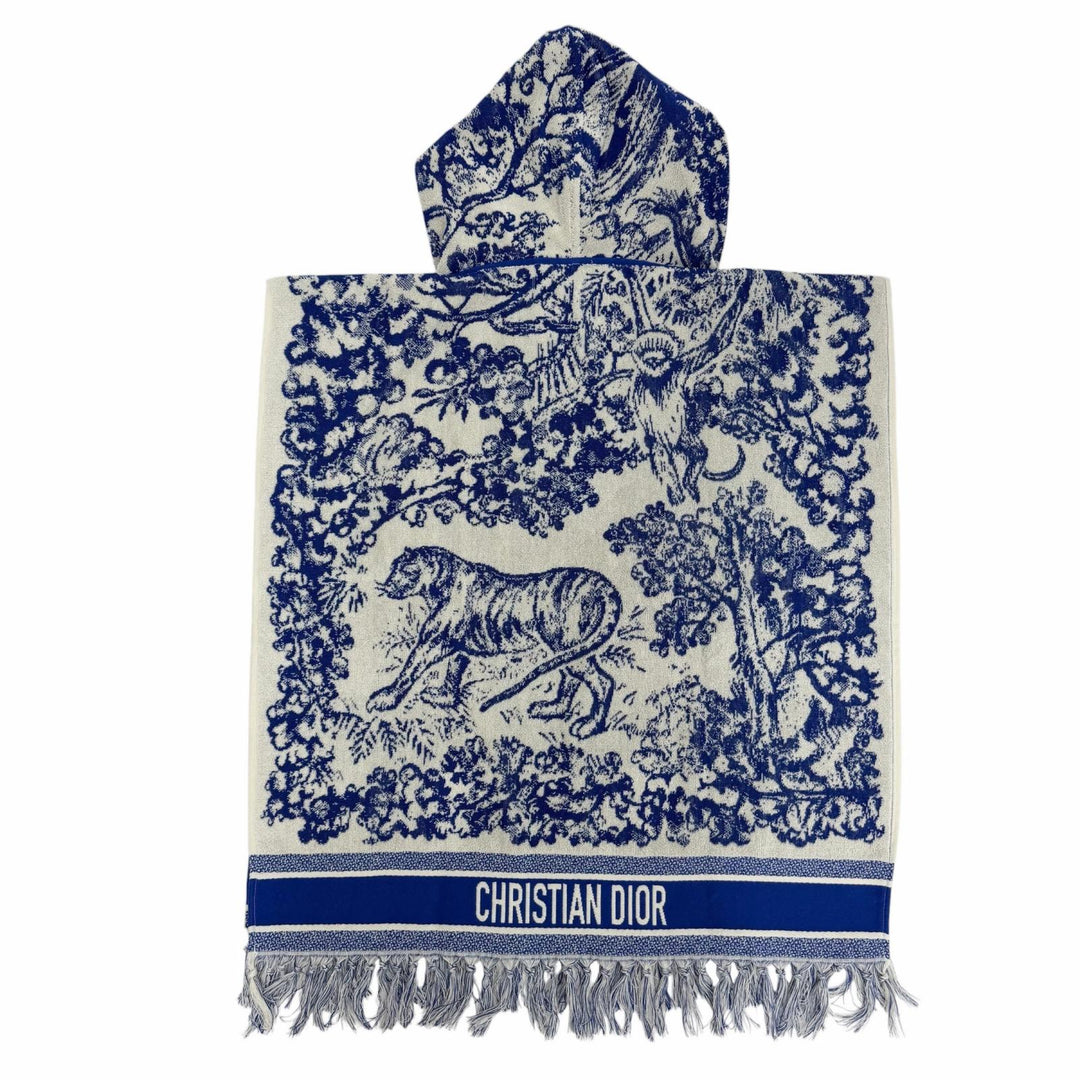 Excellent Christian Dior poncho Toile de Jui Hooded bathrobe cotton 14JOU370I900