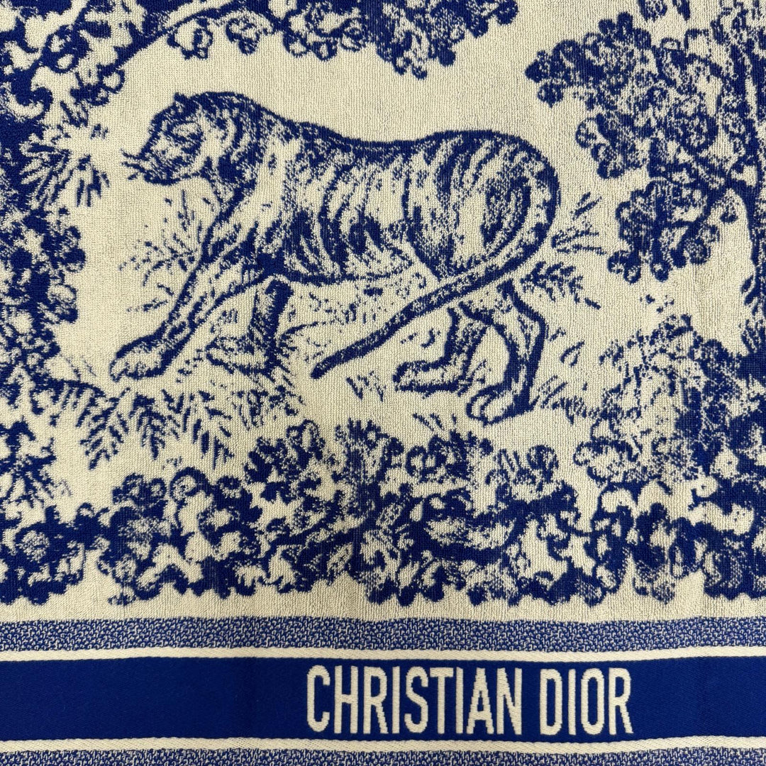 Excellent Christian Dior poncho Toile de Jui Hooded bathrobe cotton 14JOU370I900