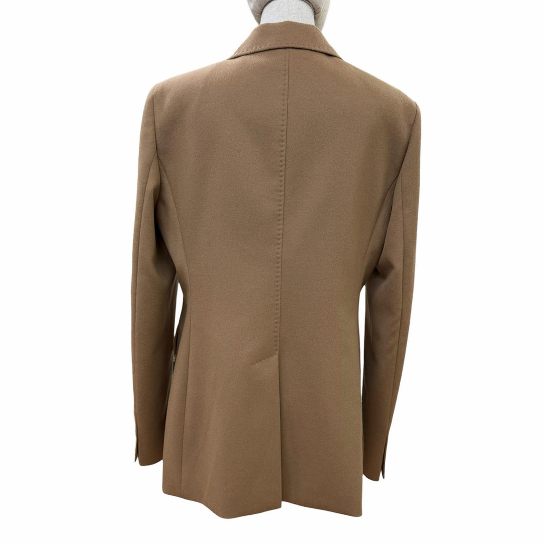 Excellent MAX MARA STUDIO Jacket beige Virgin wool Women 46 604606236