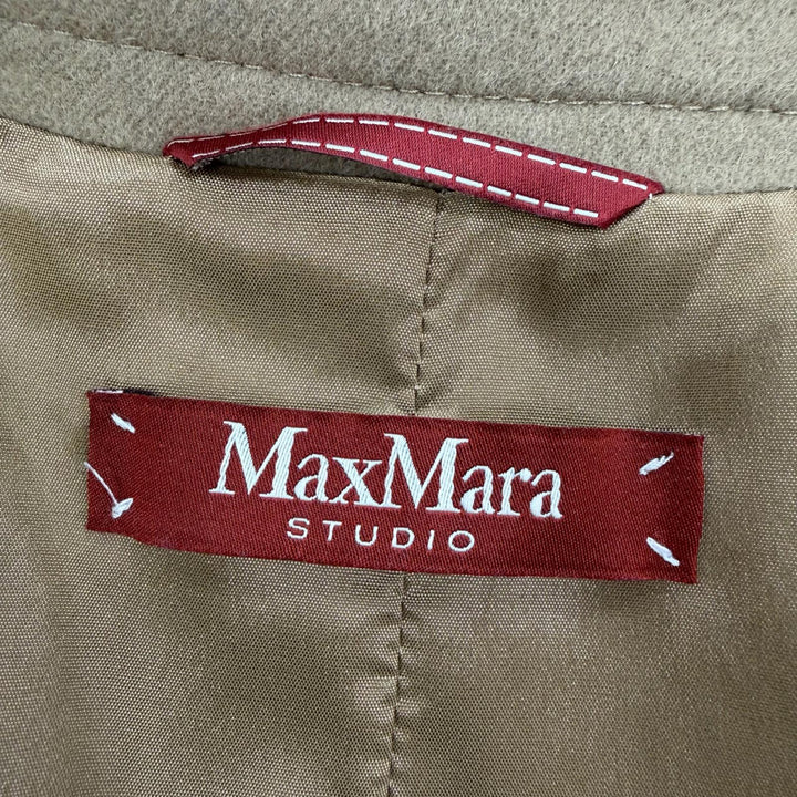 Excellent MAX MARA STUDIO Jacket beige Virgin wool Women 46 604606236