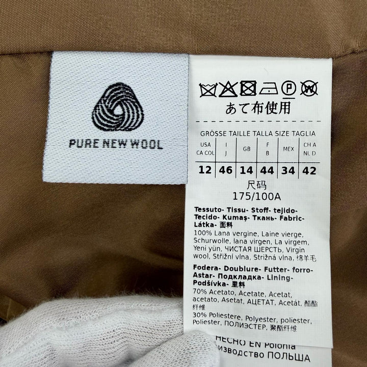 Excellent MAX MARA STUDIO Jacket beige Virgin wool Women 46 604606236