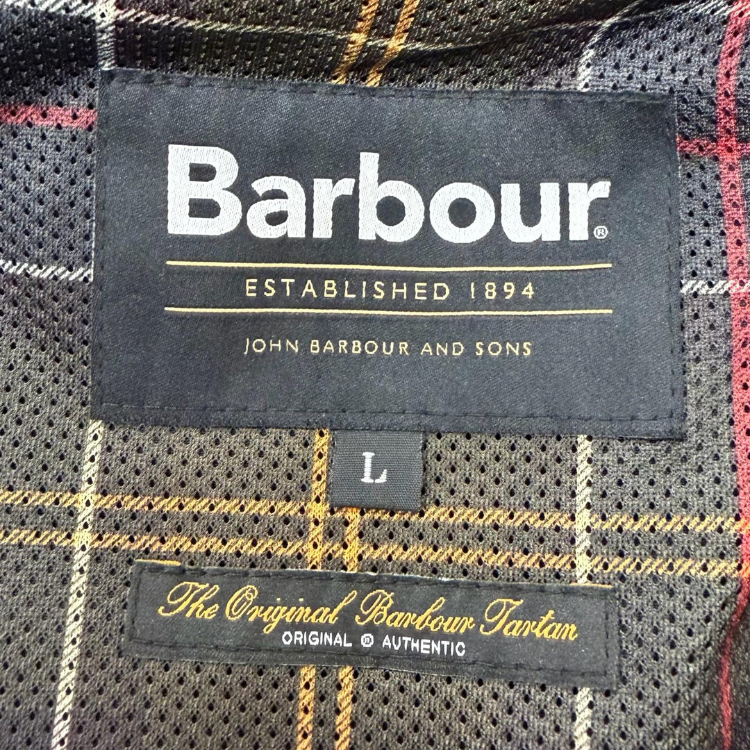 Excellent Barbour Coverall SPEY Corduroy collar, peach skin black cotton
