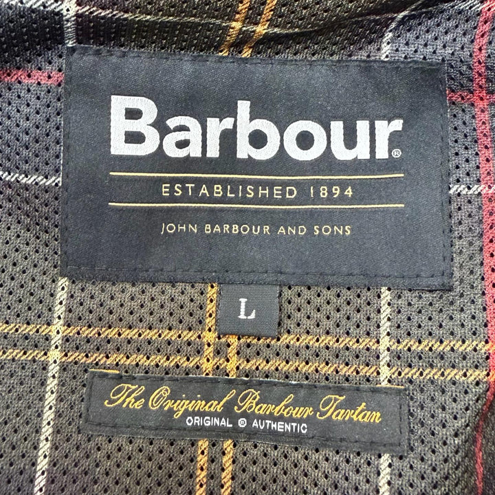 Excellent Barbour Coverall SPEY Corduroy collar, peach skin black cotton
