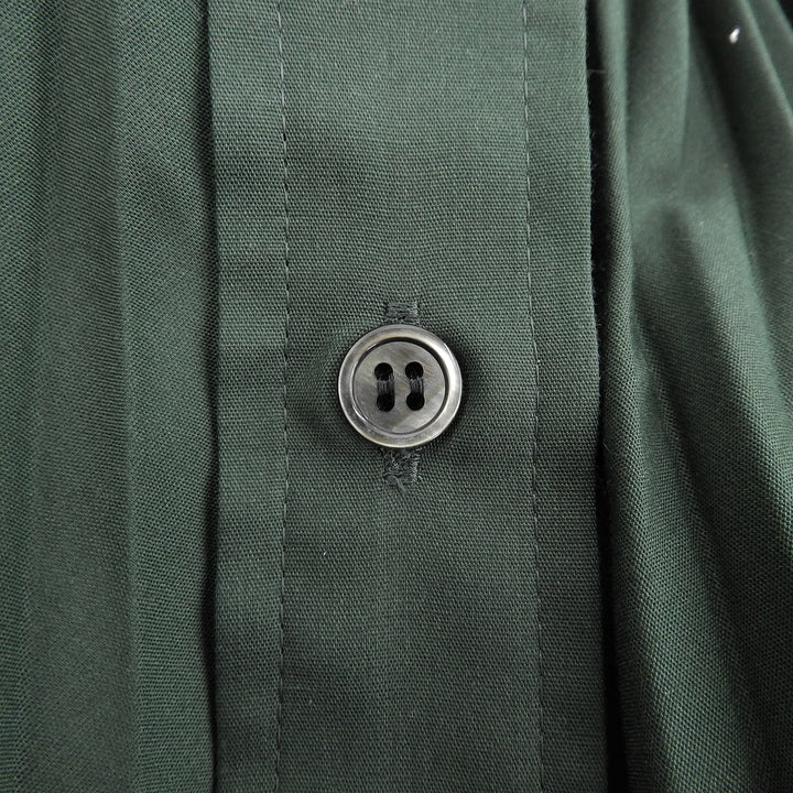 Excellent Sacai skirt Two-tone asymmetrical pleated flare green 0 20-04888