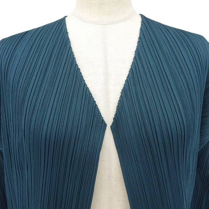 Excellent PLEATS PLEASE cardigan green polyester Women 3 PP31JO152