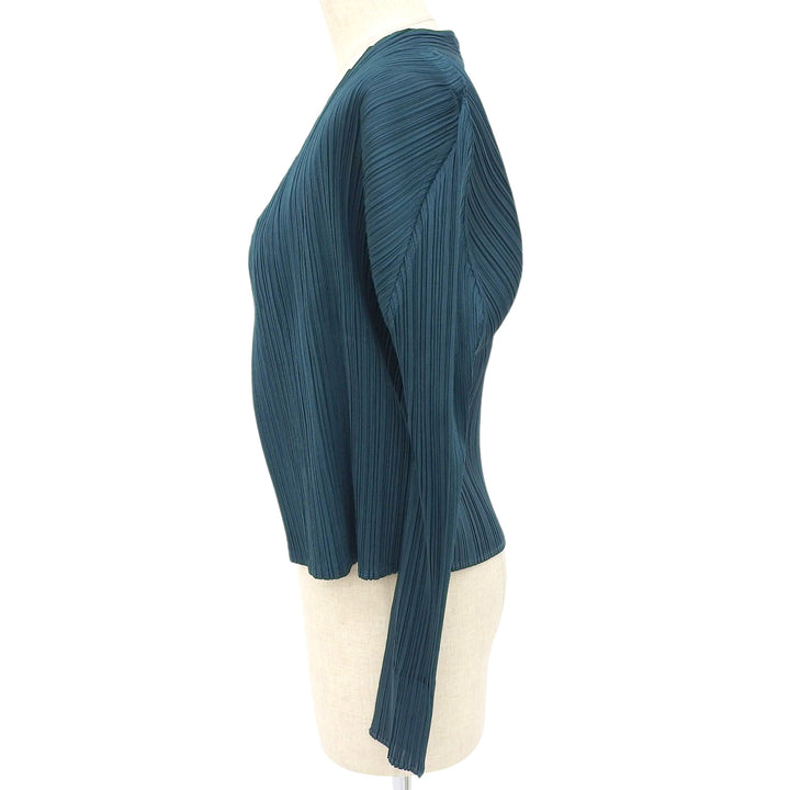 Excellent PLEATS PLEASE cardigan green polyester Women 3 PP31JO152