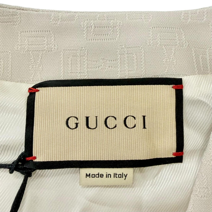 Pristine GUCCI Best Horsebit patterned vest beige