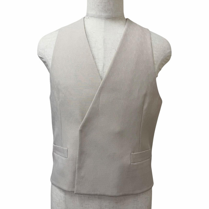 Pristine GUCCI Best Horsebit patterned vest beige