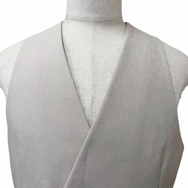 Pristine GUCCI Best Horsebit patterned vest beige