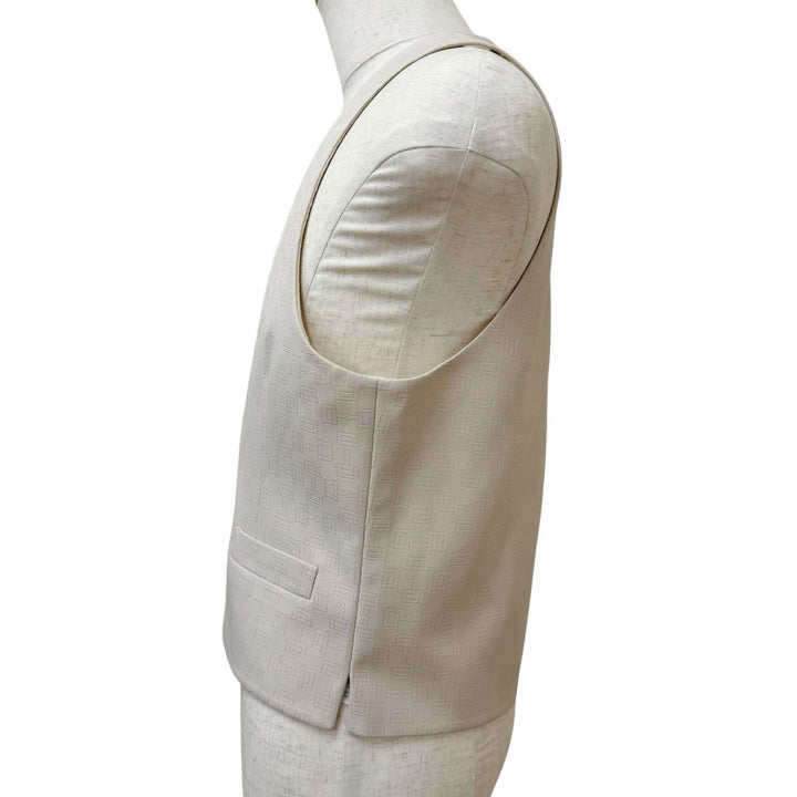 Pristine GUCCI Best Horsebit patterned vest beige