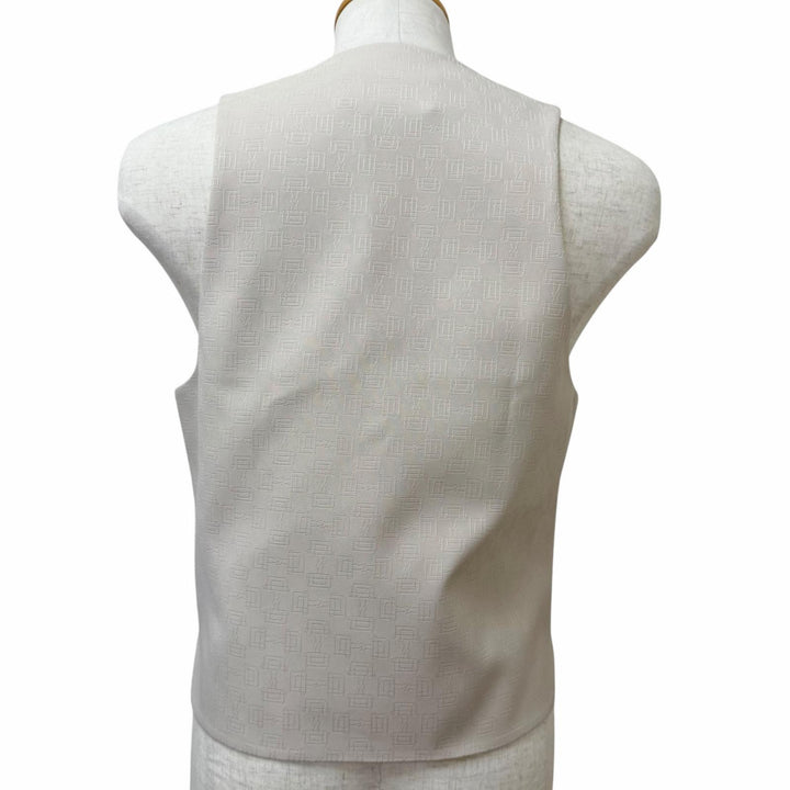 Pristine GUCCI Best Horsebit patterned vest beige