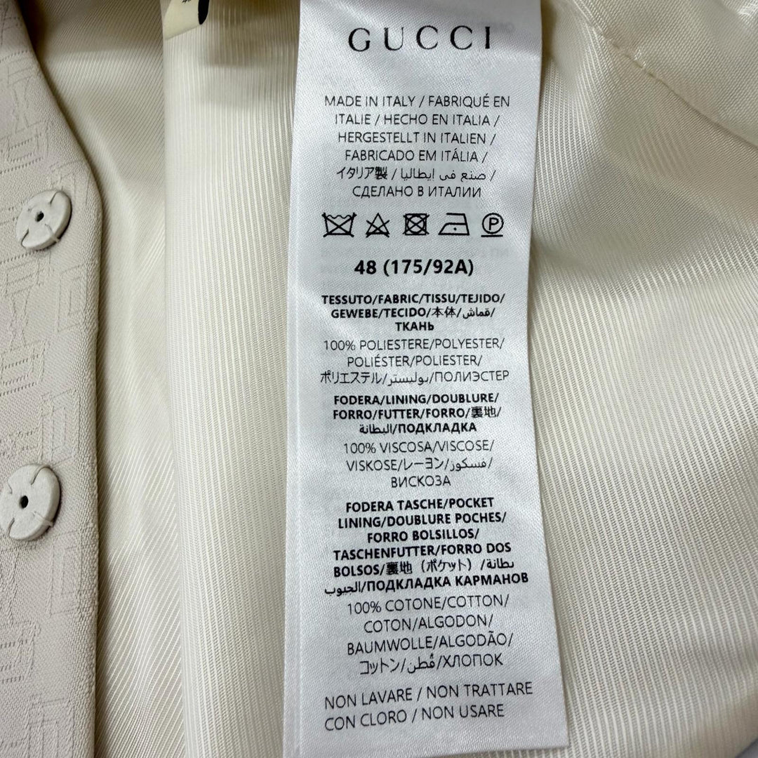 Pristine GUCCI Best Horsebit patterned vest beige