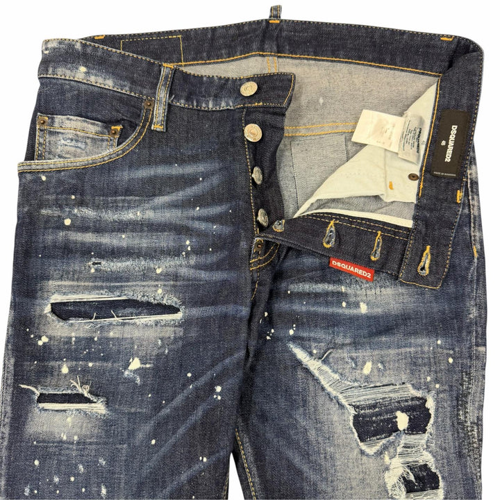 Discounted Great DSQUARED2 Denim pants Super Twinky Jean Damage processing Indigo