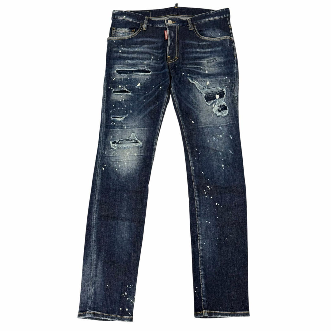 Discounted Great DSQUARED2 Denim pants Super Twinky Jean Damage processing Indigo