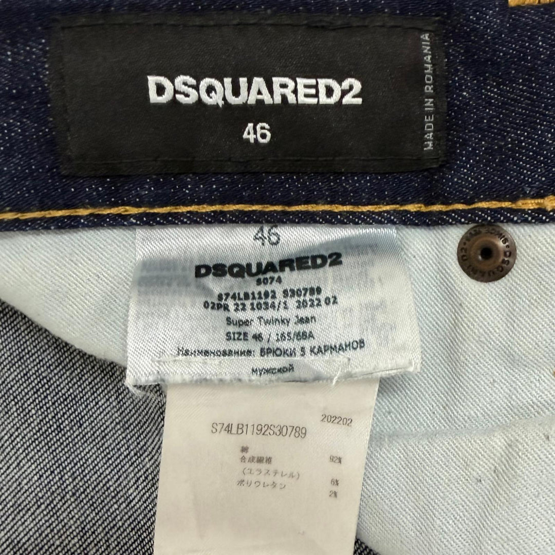 Discounted Great DSQUARED2 Denim pants Super Twinky Jean Damage processing Indigo