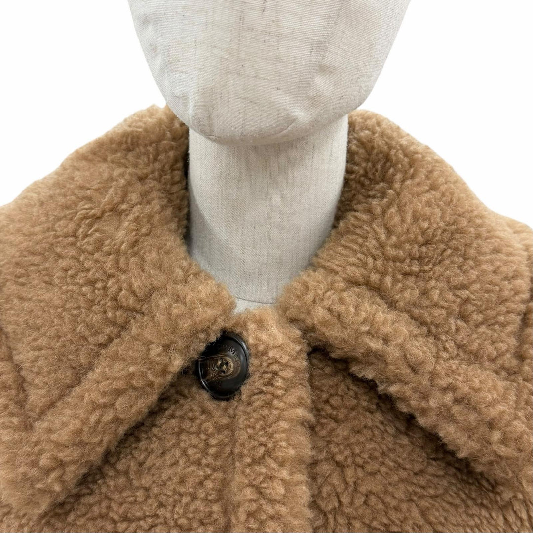 Excellent Max Mara coat Teddy bear Brown Camel Women 25247360226