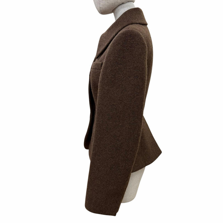 Excellent MIUMIU Jacket Brown wool Women 36 MH1632