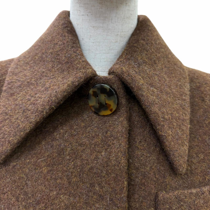 Excellent MIUMIU Jacket Brown wool Women 36 MH1632